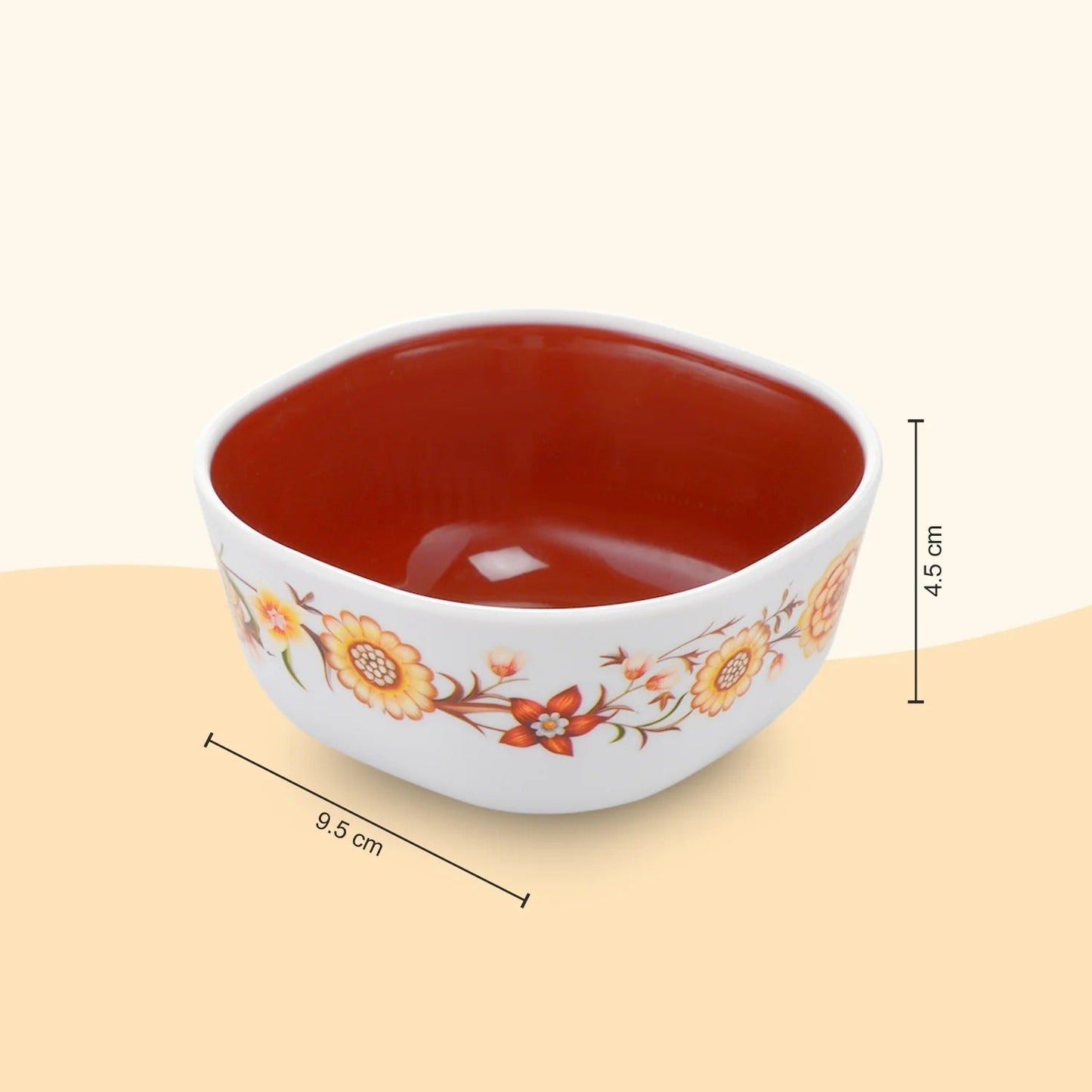 Nayasa Microfresh Square Bowl Deluxe 200ml Set of 6
