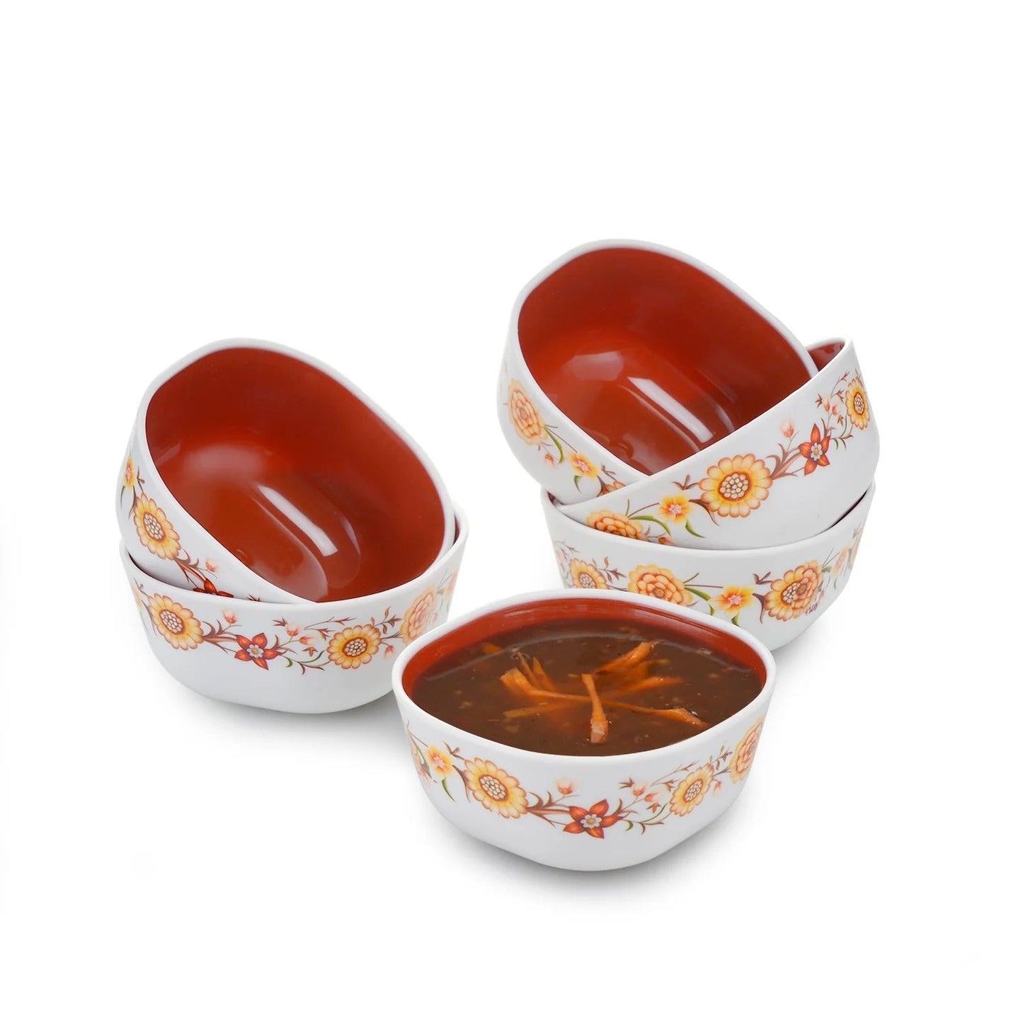 Nayasa Microfresh Square Bowl Deluxe 200ml Set of 6