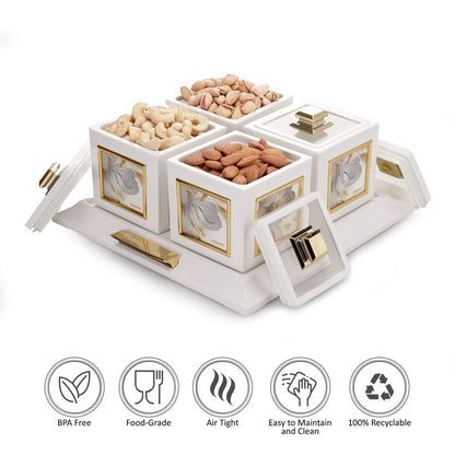 Nayasa Mansion Dry Fruit Container Set of 4