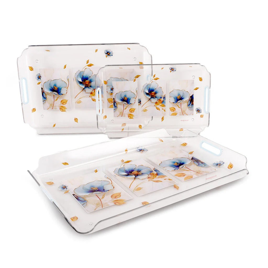 Nayasa Modern Serving Tray Set of 3 (S+M+B)