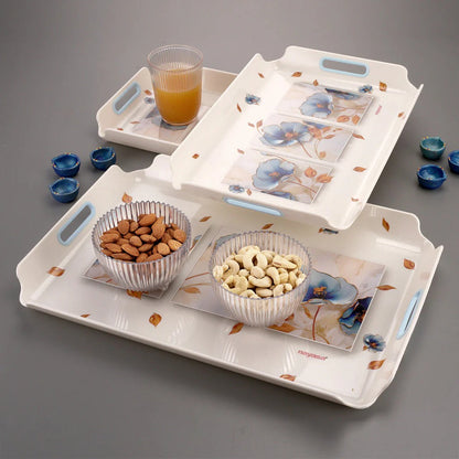 Nayasa Modern Serving Tray Set of 3 (S+M+B)
