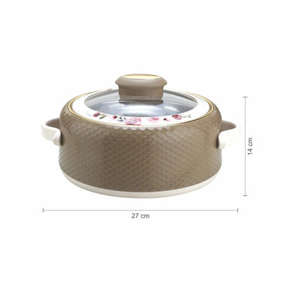 Nayasa Coral Glass Lid Insulated Casserole 2000ml