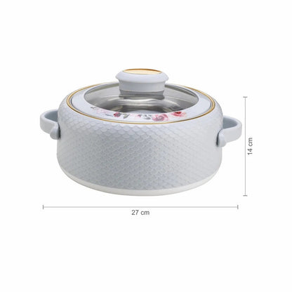 Nayasa Coral Glass Lid Insulated Casserole 1500ml