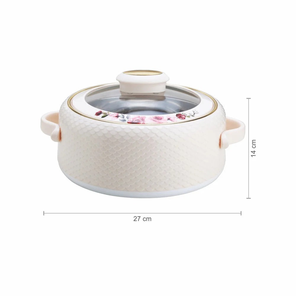 Nayasa Coral Glass Lid Insulated Casserole 1500ml