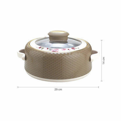 Nayasa Coral Glass Lid Insulated Casserole 1500ml