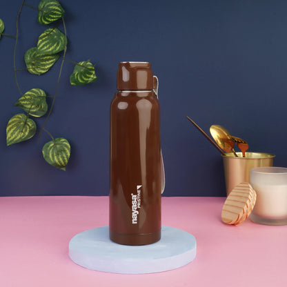 Nayasa Pristine Water Bottle 520ml BPA-Free Plastic with Steel Inner