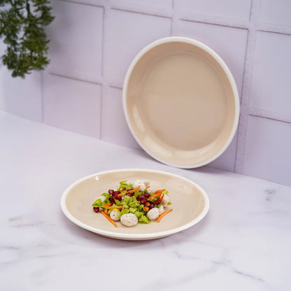 Nayasa Microfresh Round Plastic Half Plate Set of 6