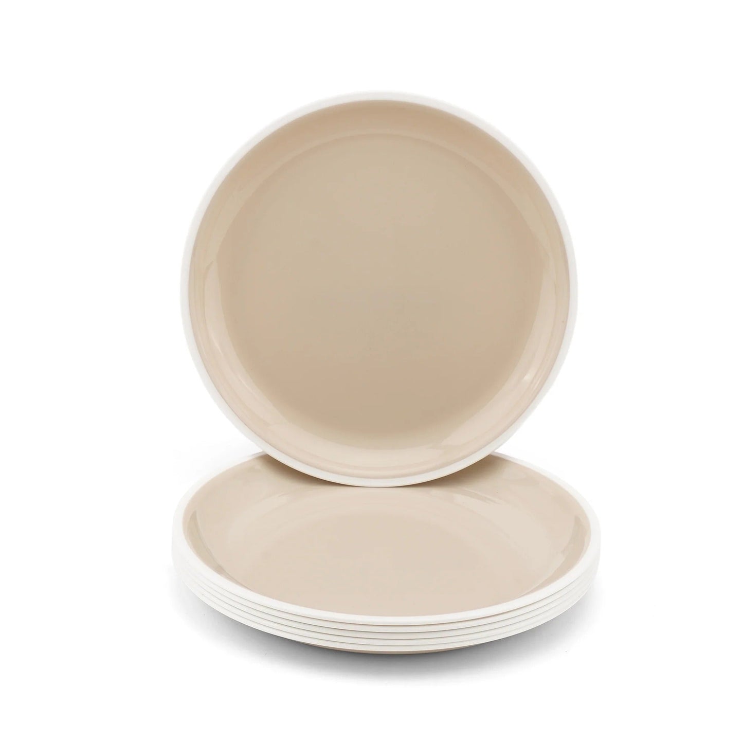 Nayasa Microfresh Round Plastic Full Plate Set of 6