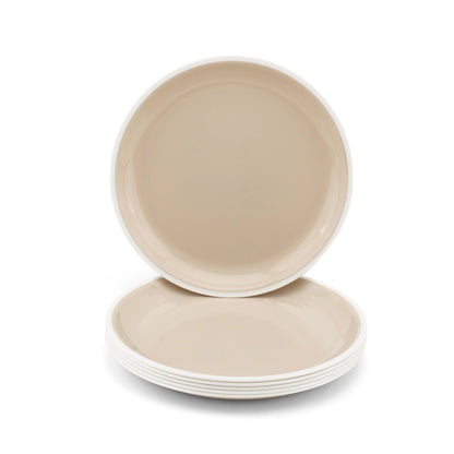 Nayasa Microfresh Round Plastic Full Plate Set of 6