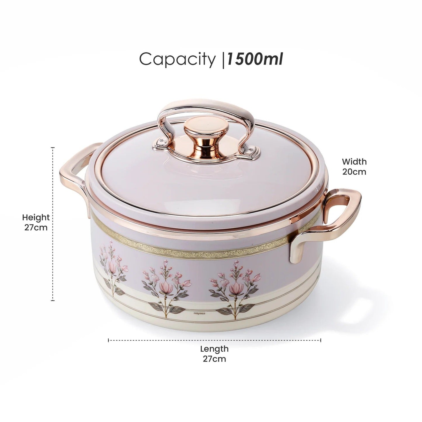Nayasa Rachel Premium Insulated Casserole 1500ml