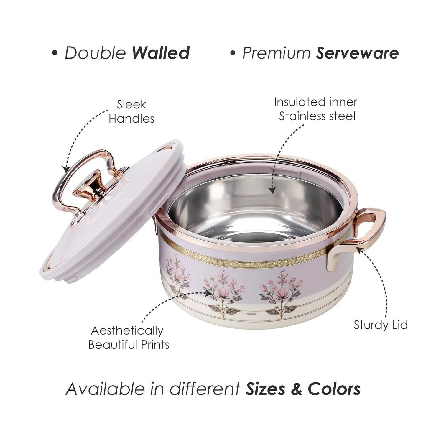 Nayasa Rachel Premium Insulated Casserole 1500ml
