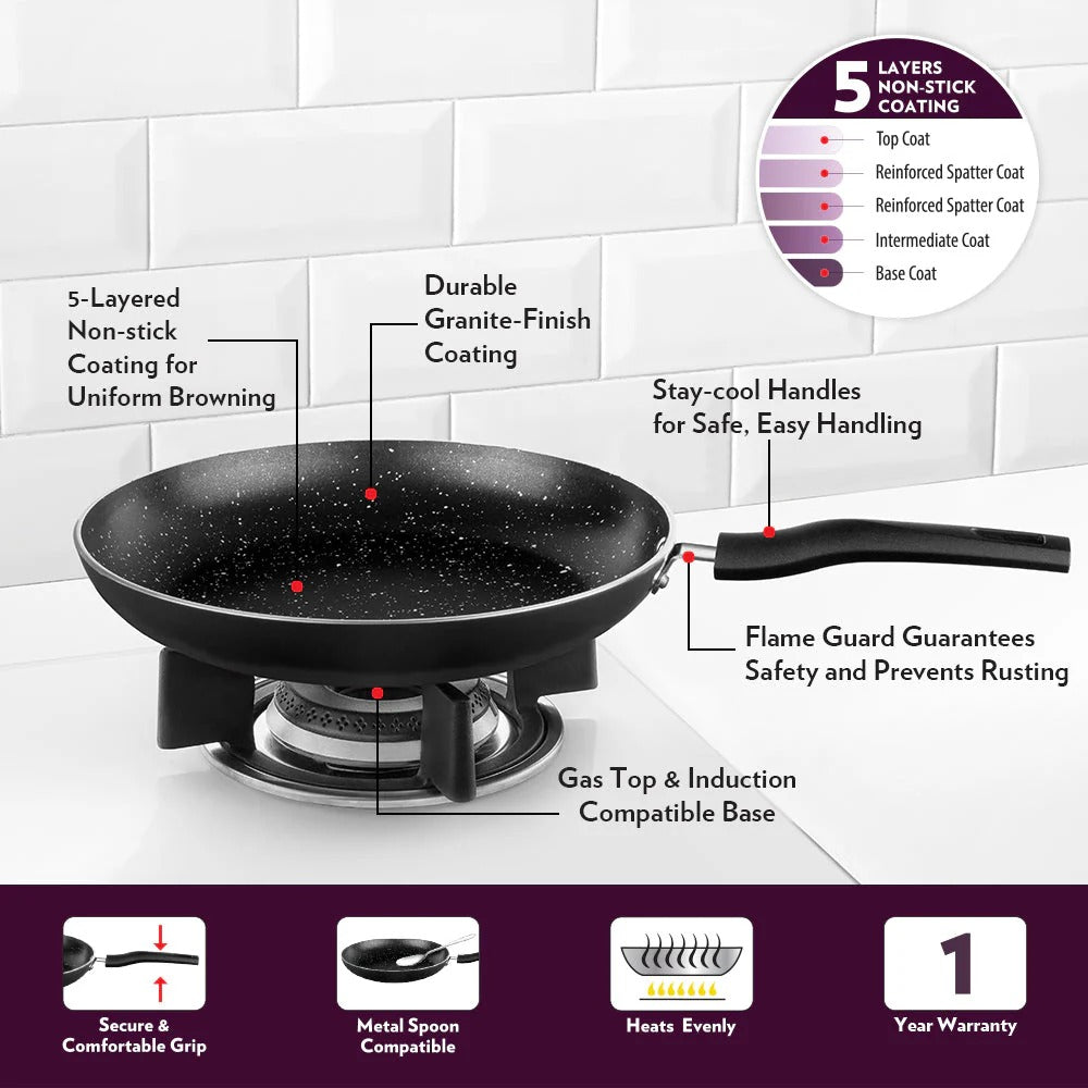 Borosil Granito Non-Stick Fry Pan