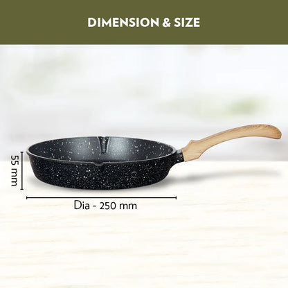 Borosil Vajra Induction Non-Stick Grill Fry Pan 24cm