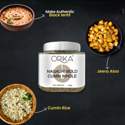 Orika Nagauri Bold Cumin Whole, 250gm