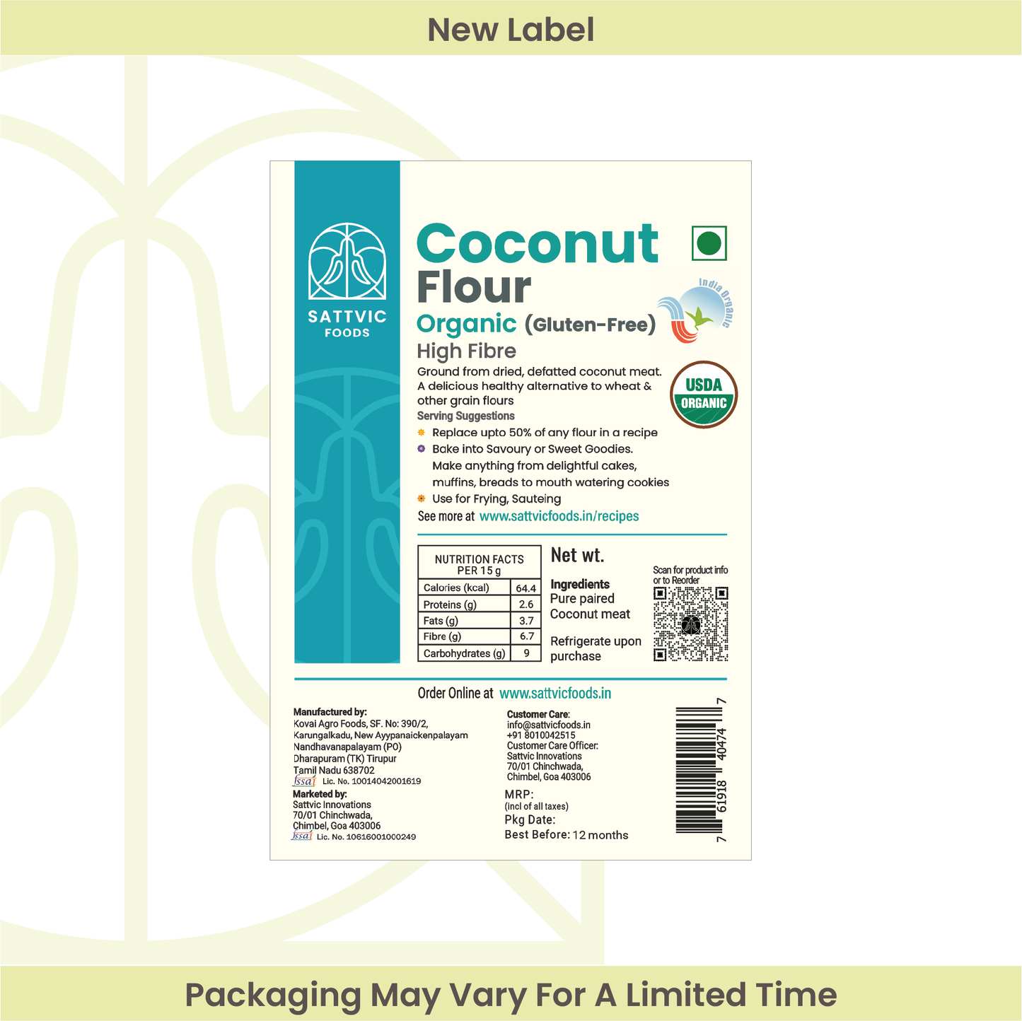 Coconut Flour | Defatted | Keto-Friendly