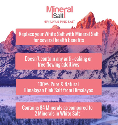 NutroActive MineralSalt Himalayan Pink Rock Salt- 1 kg