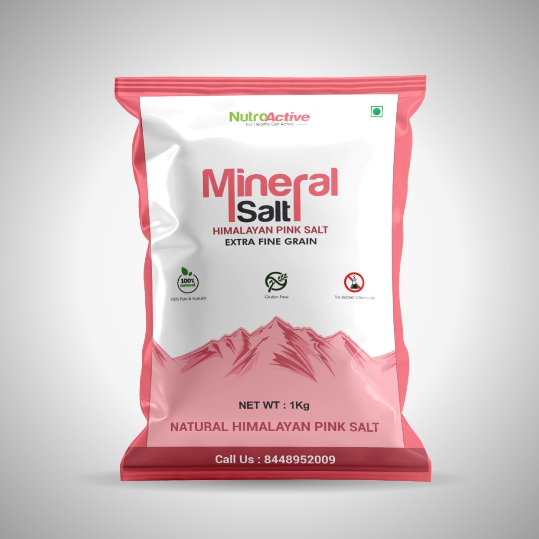 NutroActive MineralSalt Himalayan Pink Rock Salt- 1 kg