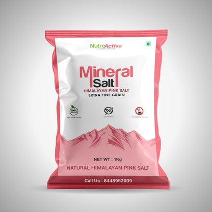 NutroActive MineralSalt Himalayan Pink Rock Salt- 1 kg