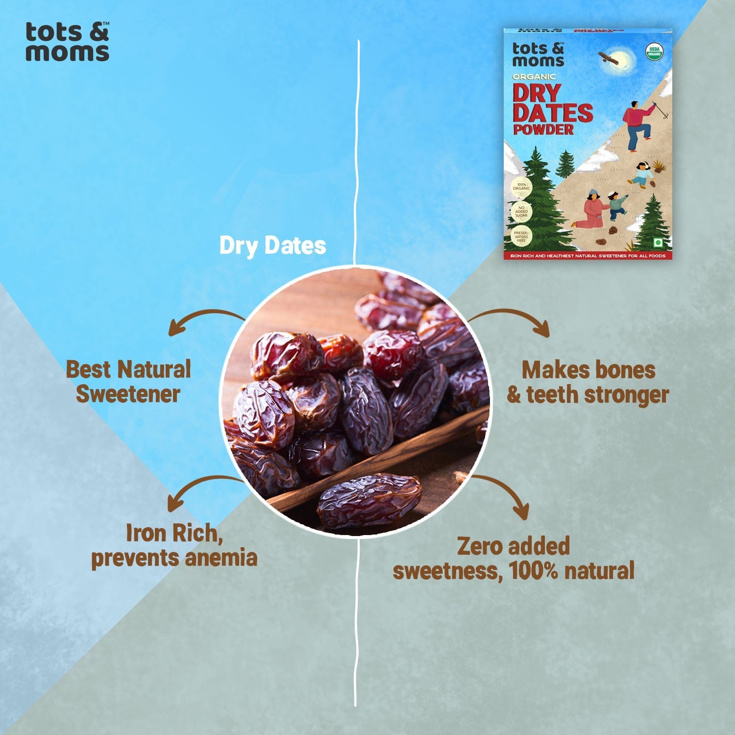 Dry Dates Powder - Pack of 3