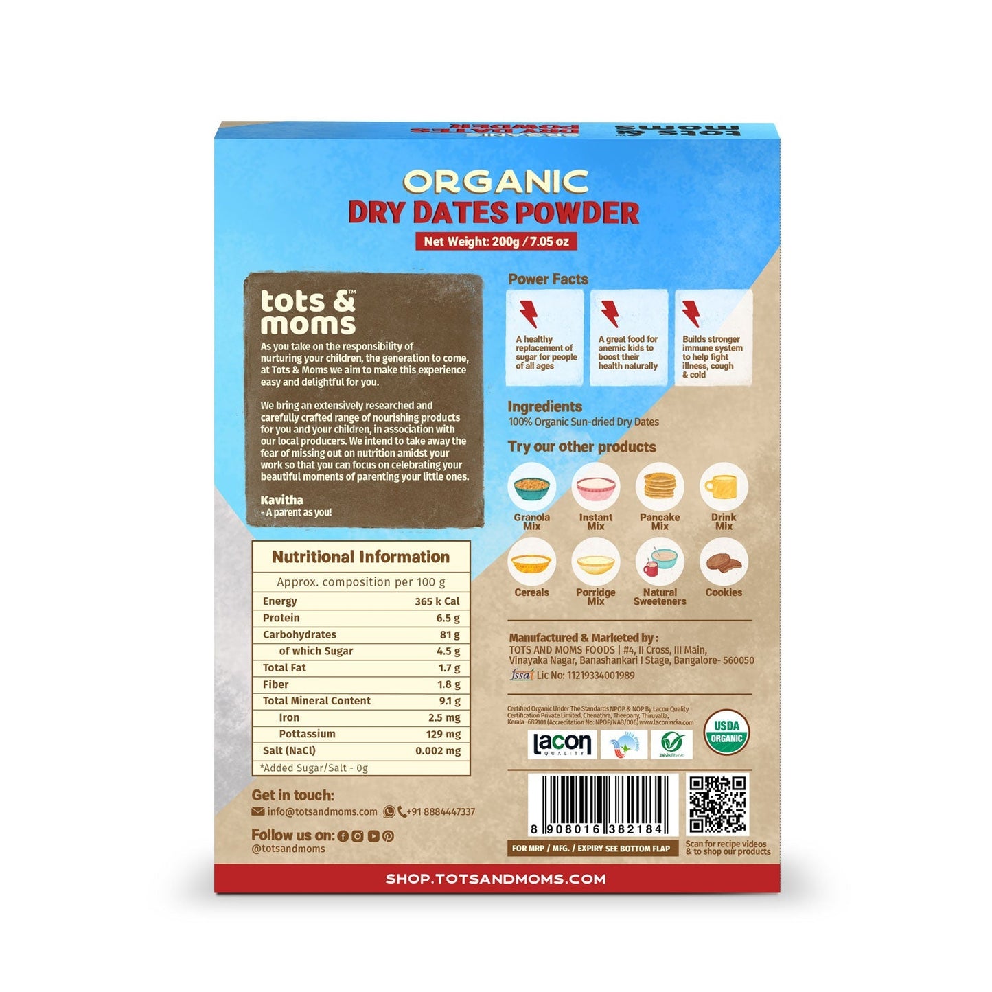 Dry Dates Powder - Pack of 3