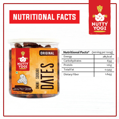 Nutty Yogi Omani Sukkari Dates 350 gm