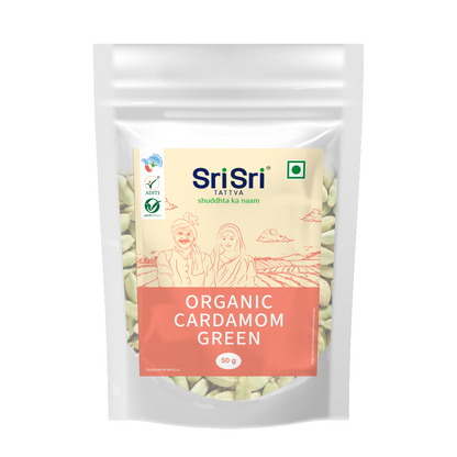 Organic Cardamom Green (Elaichi), 50 g