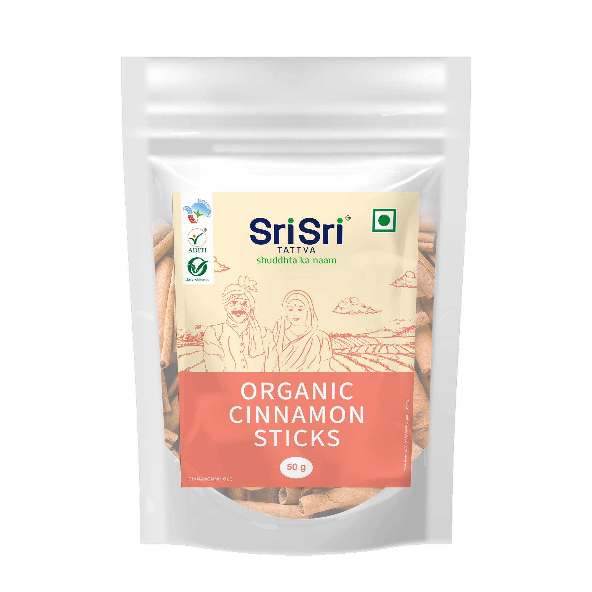 Organic Cinnamon Sticks (Dal chini), 50 g