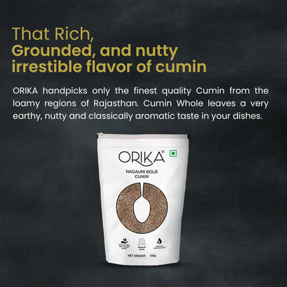 Orika's Nagauri Bold Cumin whole, 100g