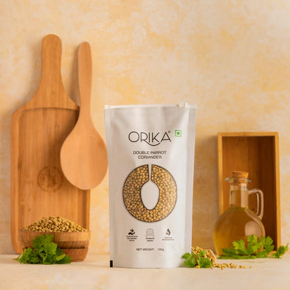 Orika's 'Double Parrot' Coriander Whole, 100g