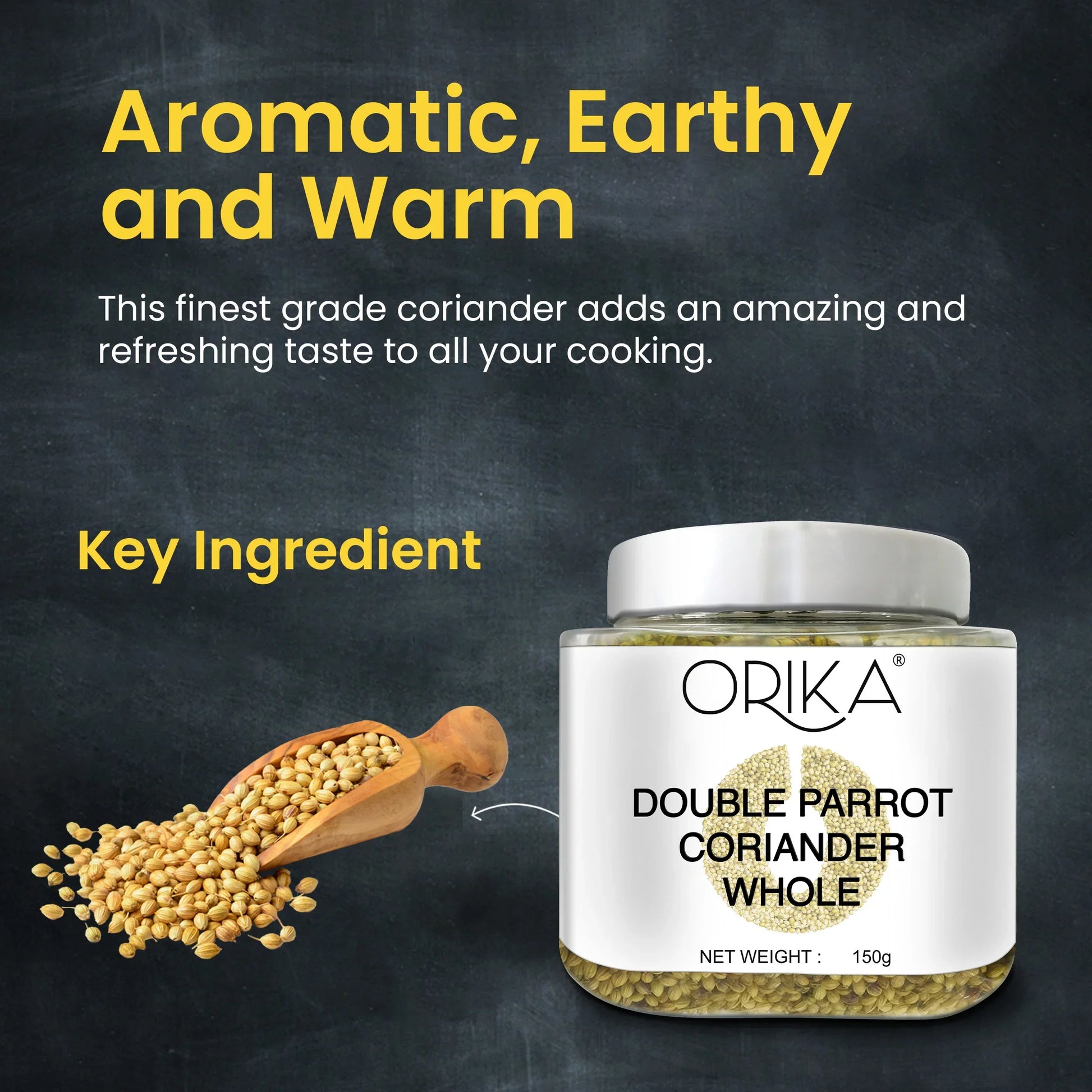 Orika Double Parrot Coriander Whole, 150gm