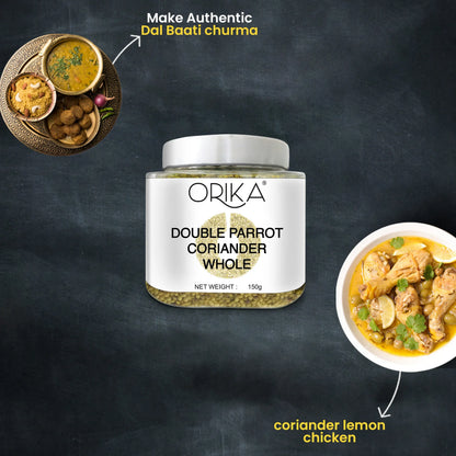 Orika Double Parrot Coriander Whole, 150gm