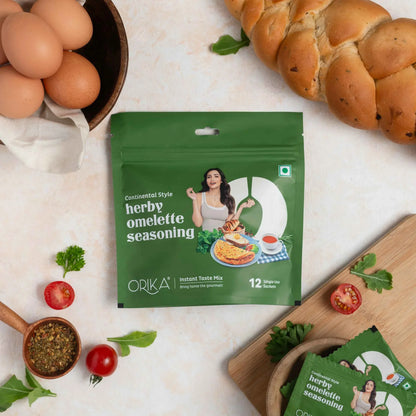 Continental Style Herby Omelette Seasoning-12 single use sachets