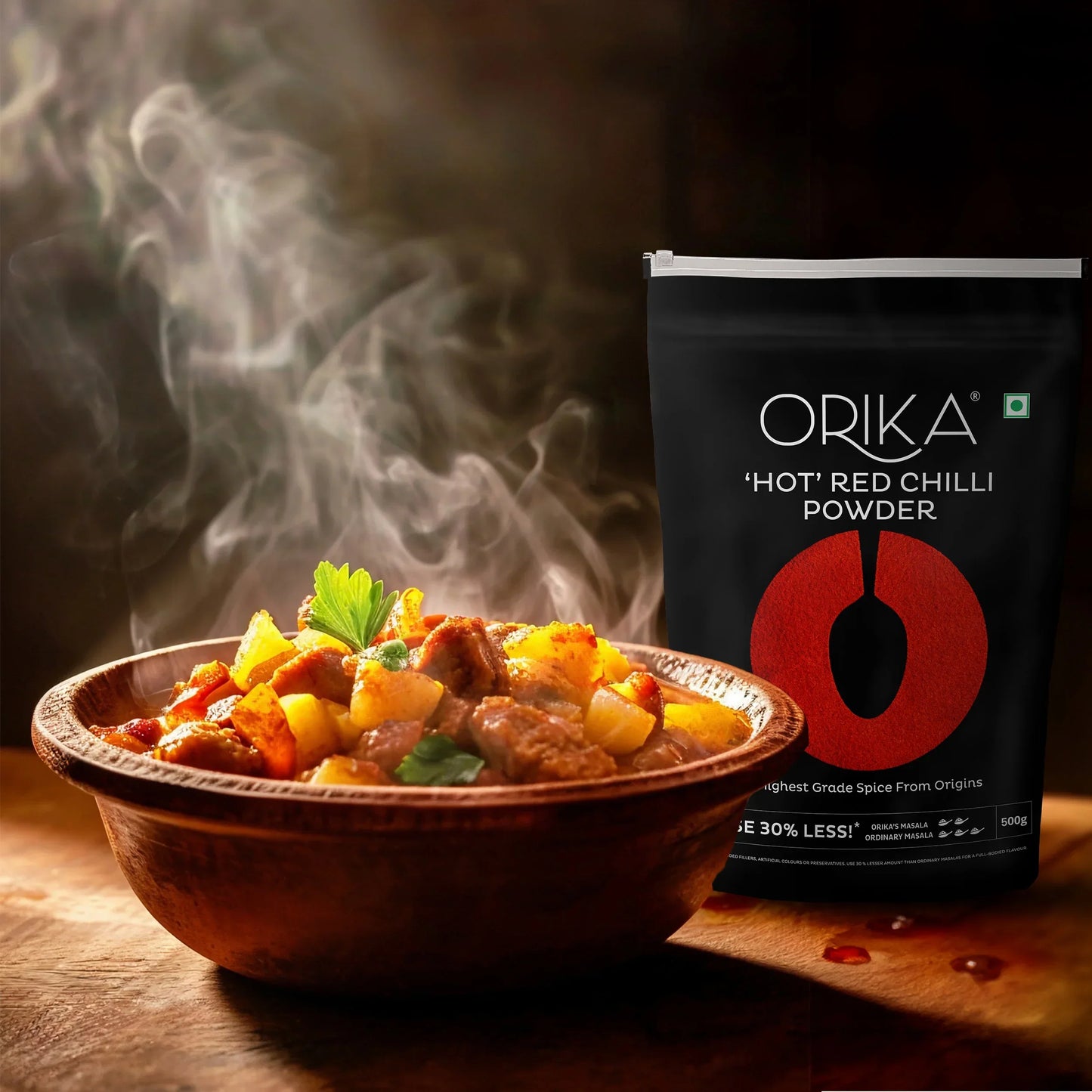 Orika Hot Red Chilli Powder (100 gm, 200gm, 500gm)