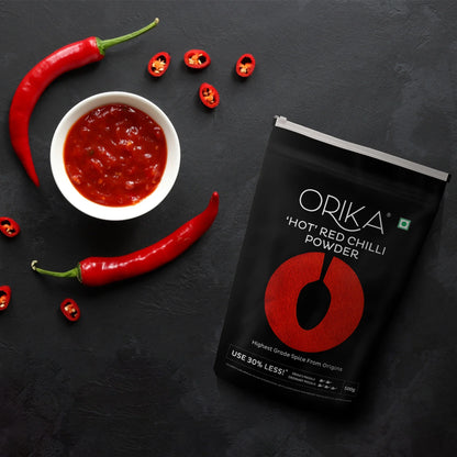 Orika Hot Red Chilli Powder (100 gm, 200gm, 500gm)
