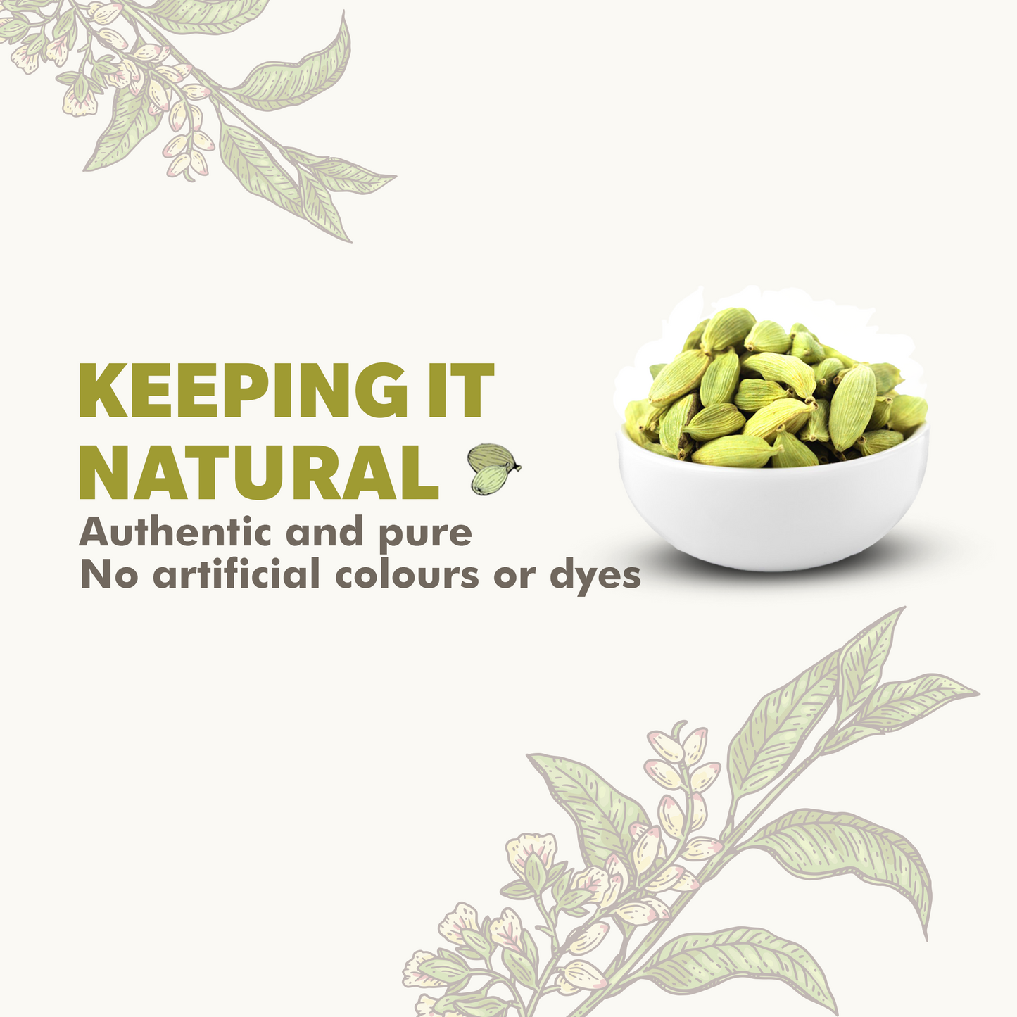 Orika's Idukki Bold Green Cardamom, 60g