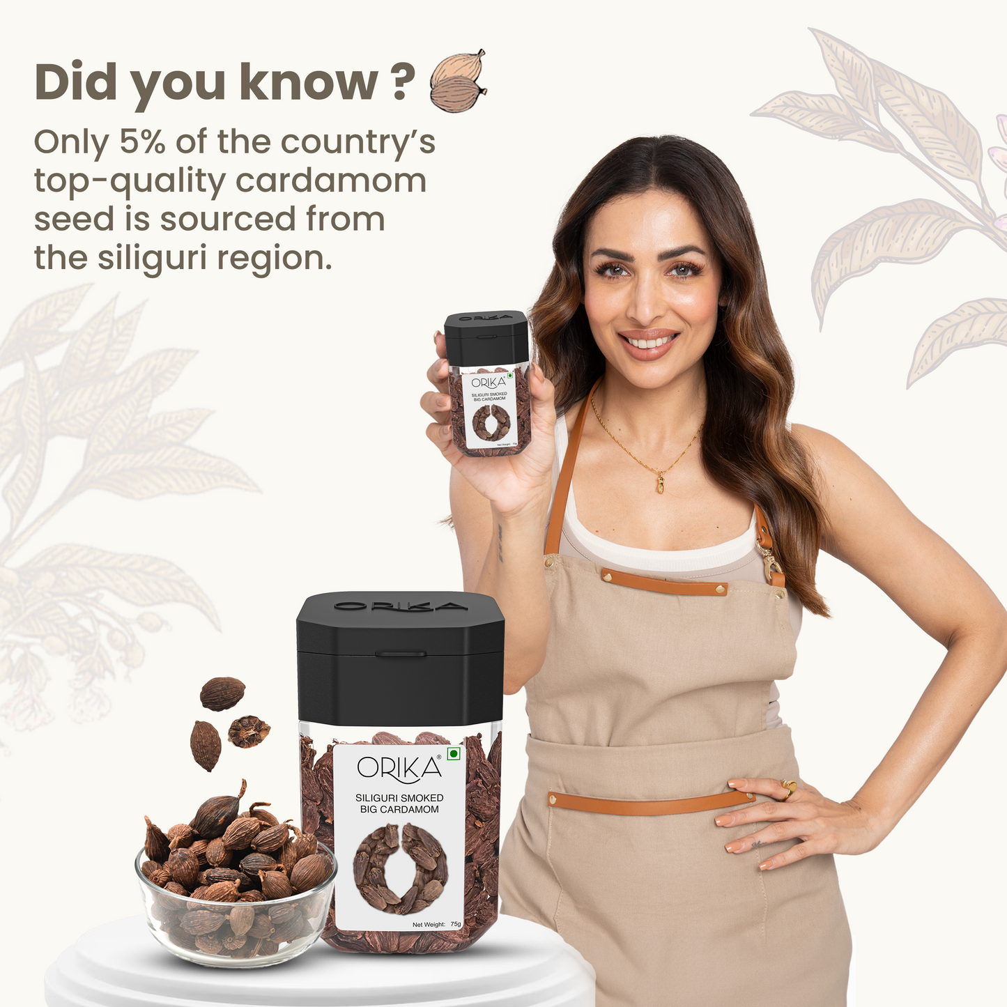 Orika's Siliguri Smoked Big Cardamom,75g