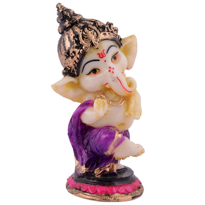 Ganesha Statue Idol Shriganesh Bhagwan Murti / Home, Office Decor / Car Dashboard / Side Table Brass Ganpati / Lord Vinayaka Statue / God of Luck & Success Sculpture / Gift Items