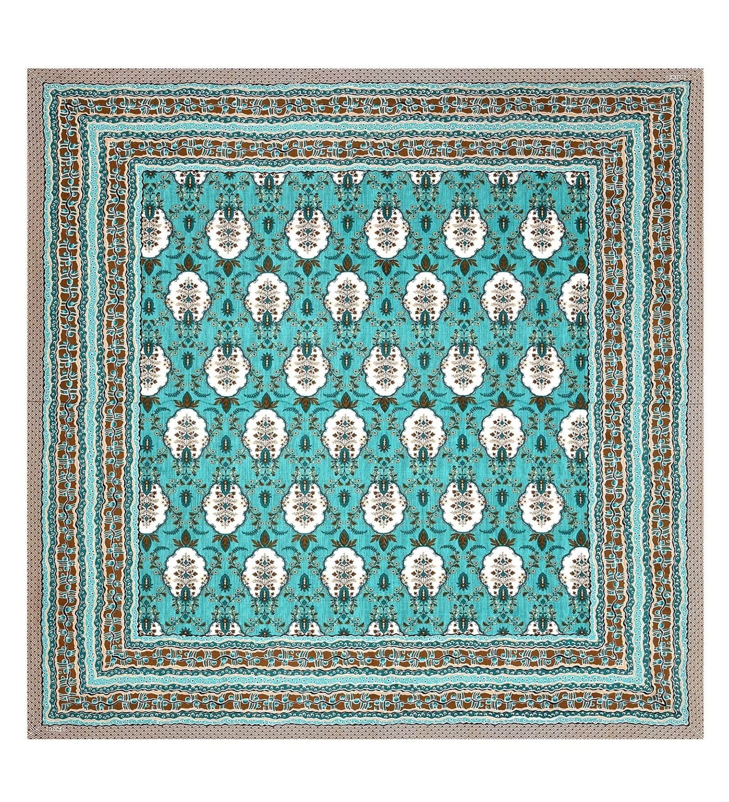 100% Pure Cotton Traditional Printed Bedsheet for Double Bed King Size Bedsheet with 2 Pillow Covers