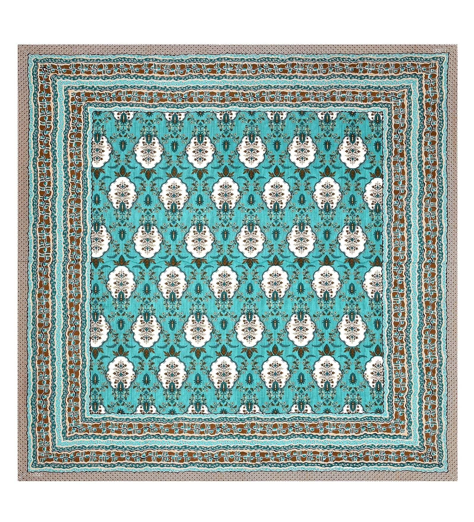 100% Pure Cotton Traditional Printed Bedsheet for Double Bed King Size Bedsheet with 2 Pillow Covers