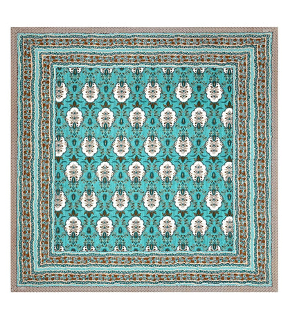 100% Pure Cotton Traditional Printed Bedsheet for Double Bed King Size Bedsheet with 2 Pillow Covers