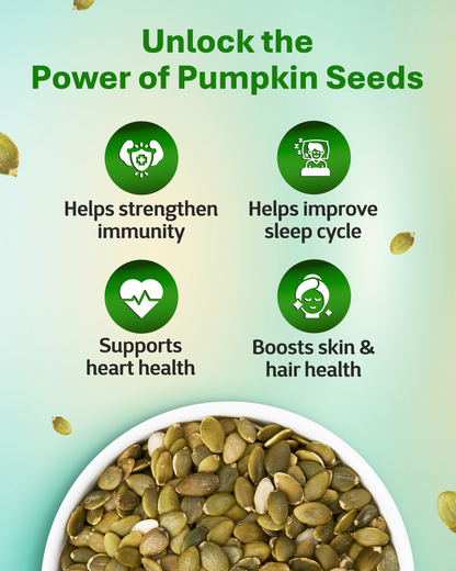 Raw Pumpkin Seeds 250g - Boosts Immunity (28.9g Protein)