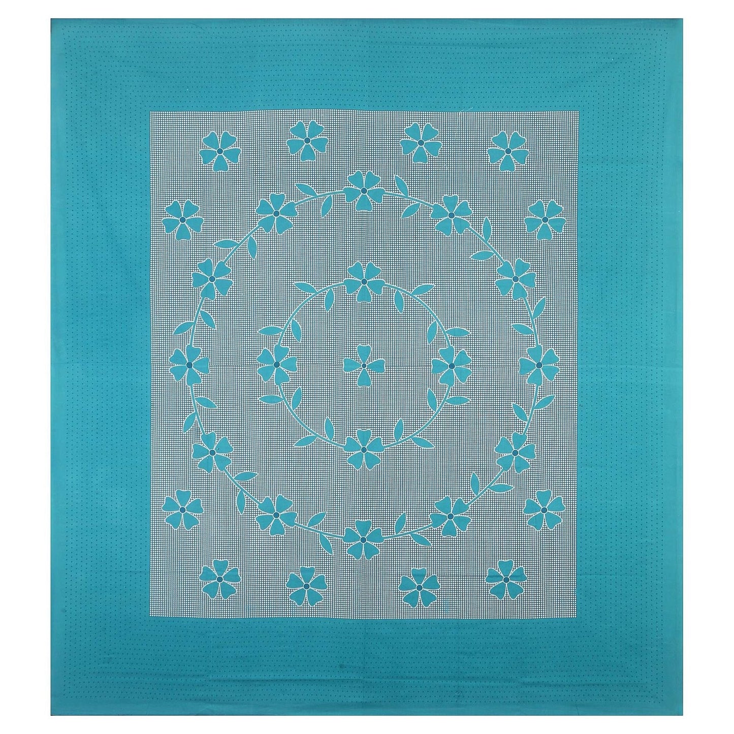 100% Pure Cotton Traditional Printed Bedsheet for Double Bed King Size Bedsheet with 2 Pillow Covers