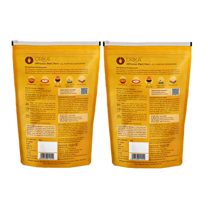 Orika African Peri Peri All Purpose Seasoning, Pack of 2, 85g each