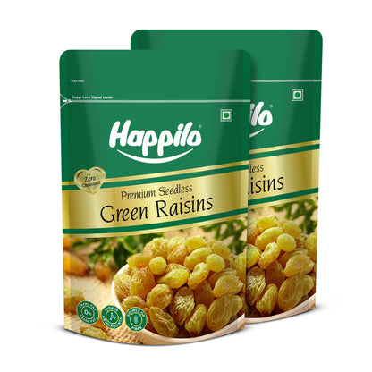 Happilo Premium Seedless Green Raisins