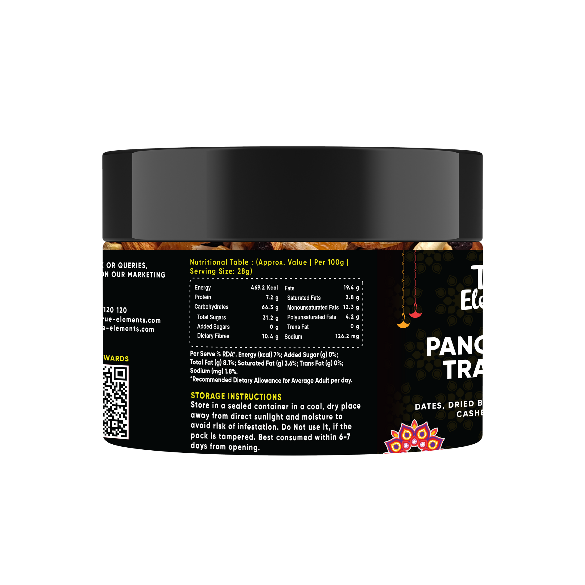 Panchmeva Trail Mix 160gm - 5 dryfruits