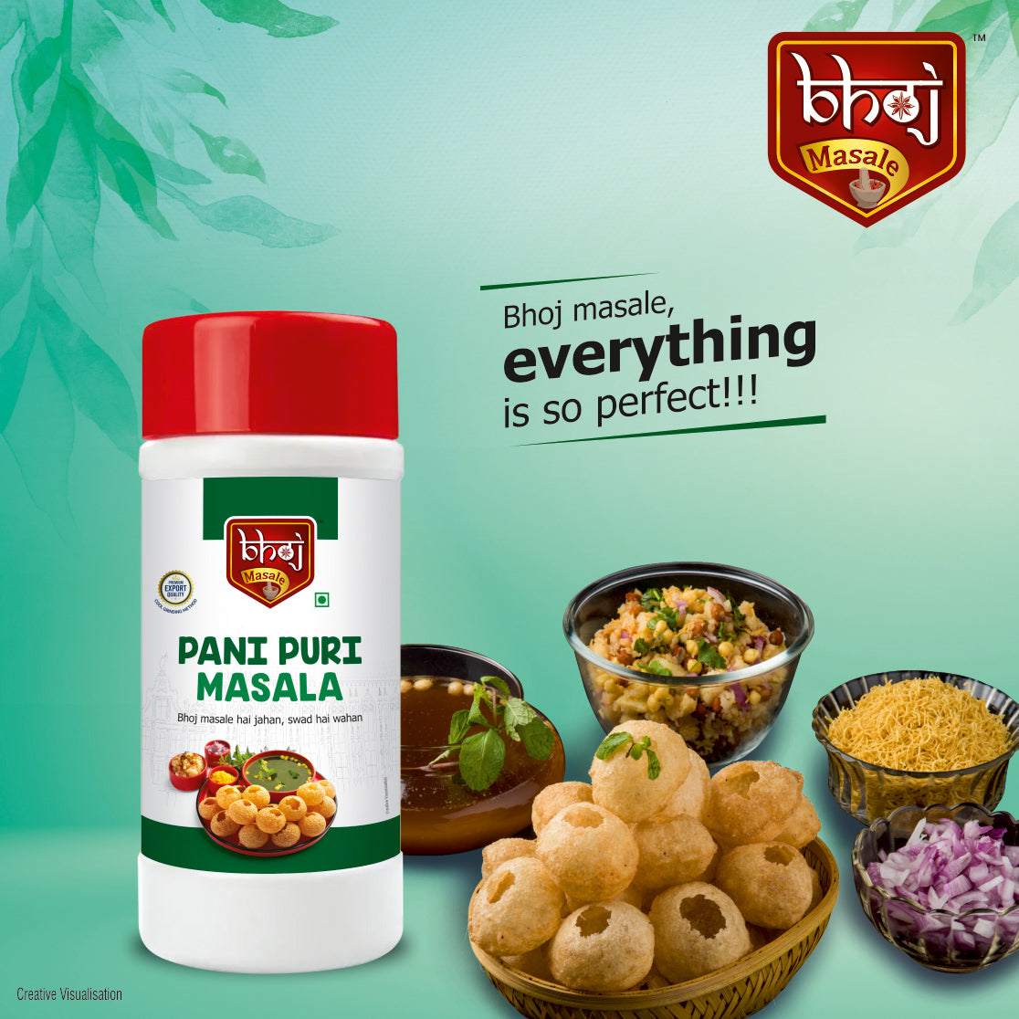 Pani Puri Masala Combo 1000g ( Pack of 2 x 450g net Each )