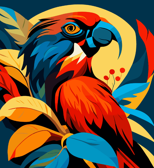 Parrot Red Yellow Blue Theme