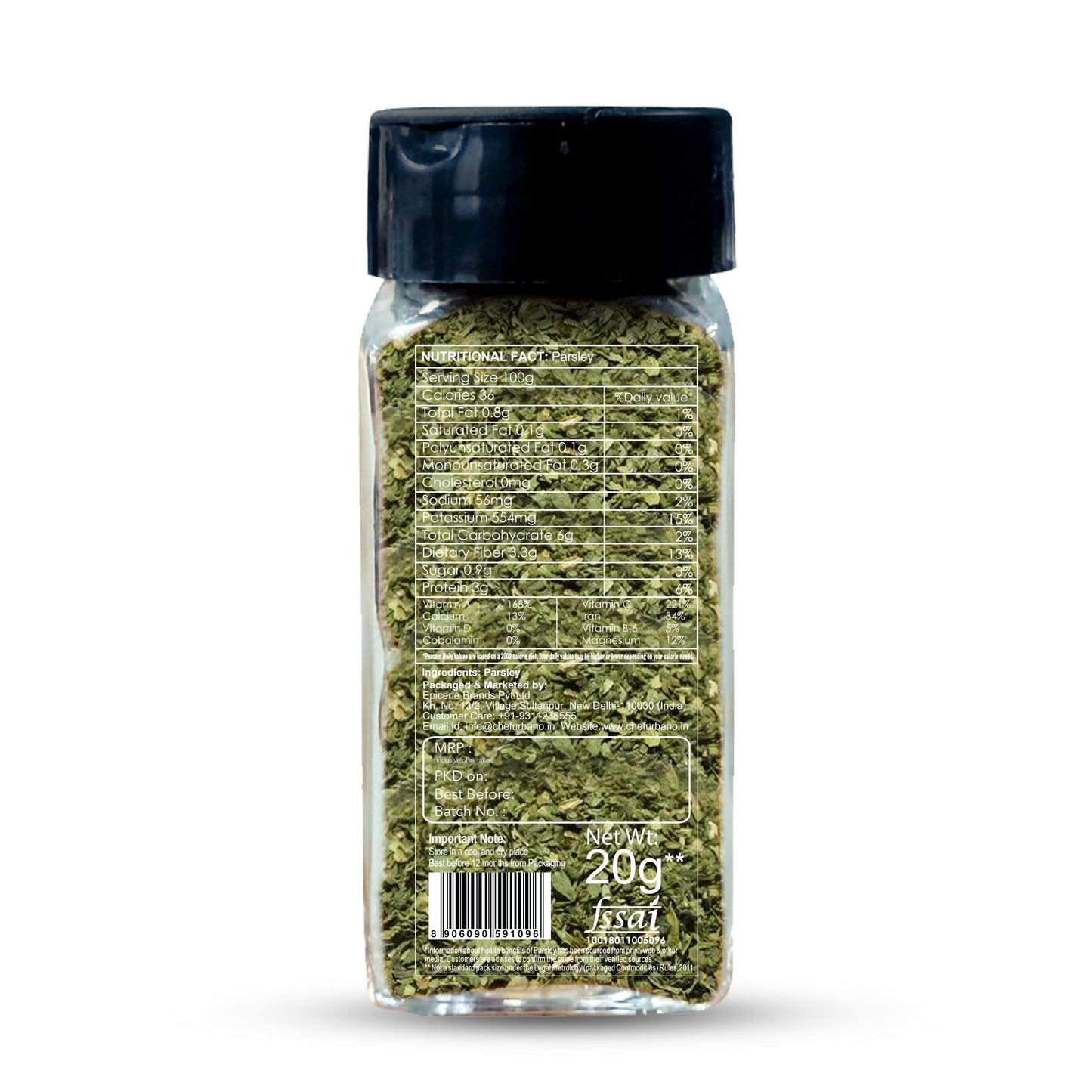 Chef Urbano Parsley 20g Sprinkler