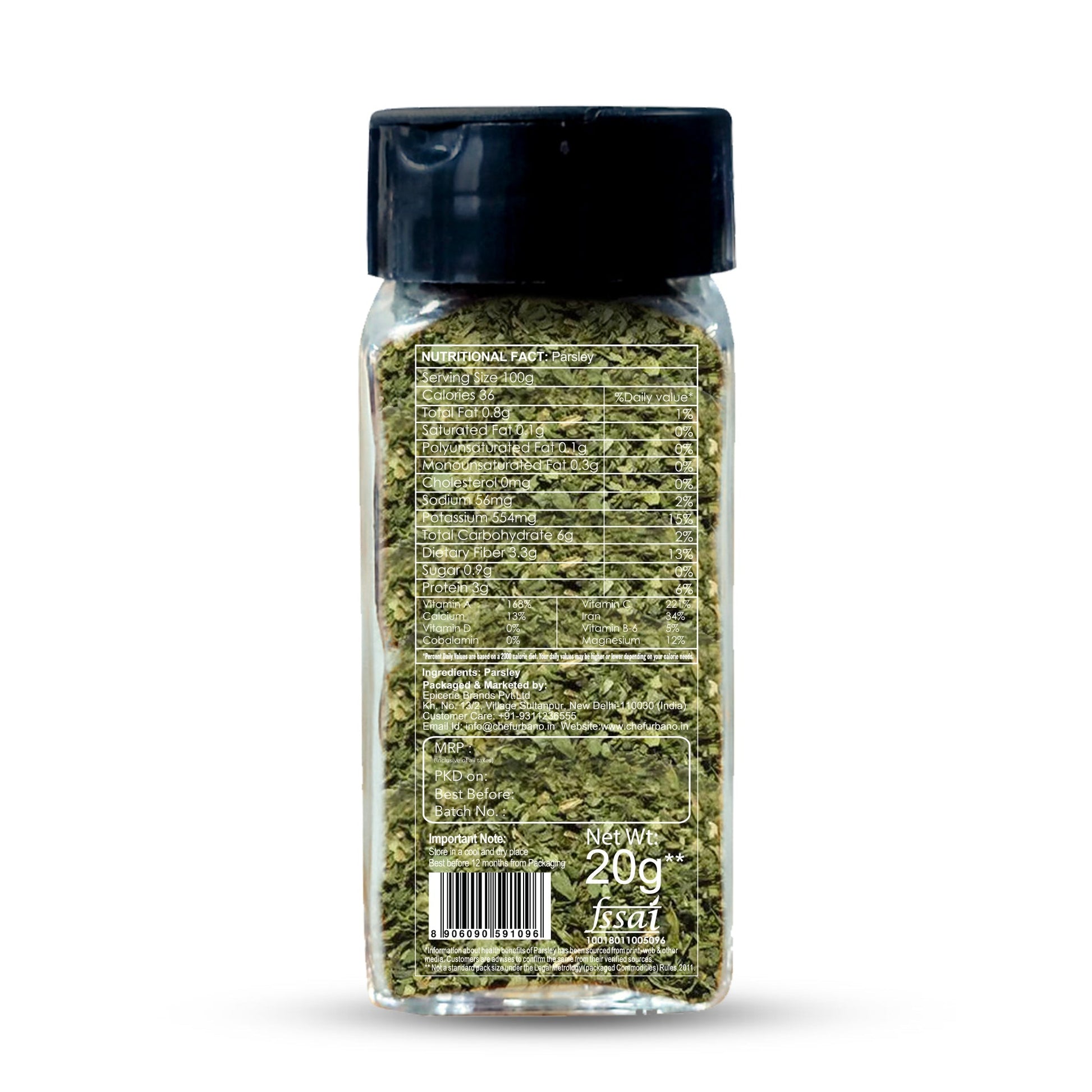 Chef Urbano Parsley 20g Sprinkler