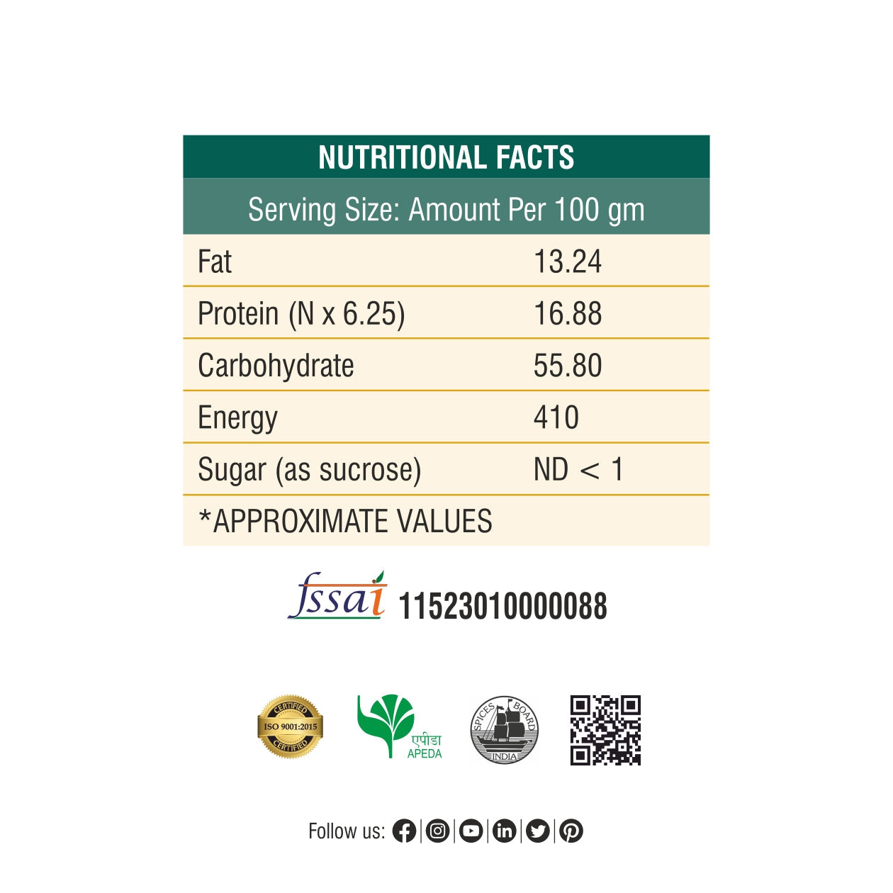 Pavbhaji Masala - PET JAR 500g (450g net)